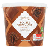 Sainsbury's Doppelschokoladen-Mini-Röllchen, Kuchenstücke, 295 g