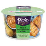 Sainsbury's Birnen-Butterscotch-Crumble-Joghurt – Probieren Sie den Unterschied! 150 g