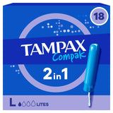 Tampax Compak Lites Tampons mit Applikator x18
