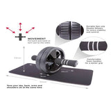 66fit Ab Roller Wheel With Kneel Pad - McGrocer