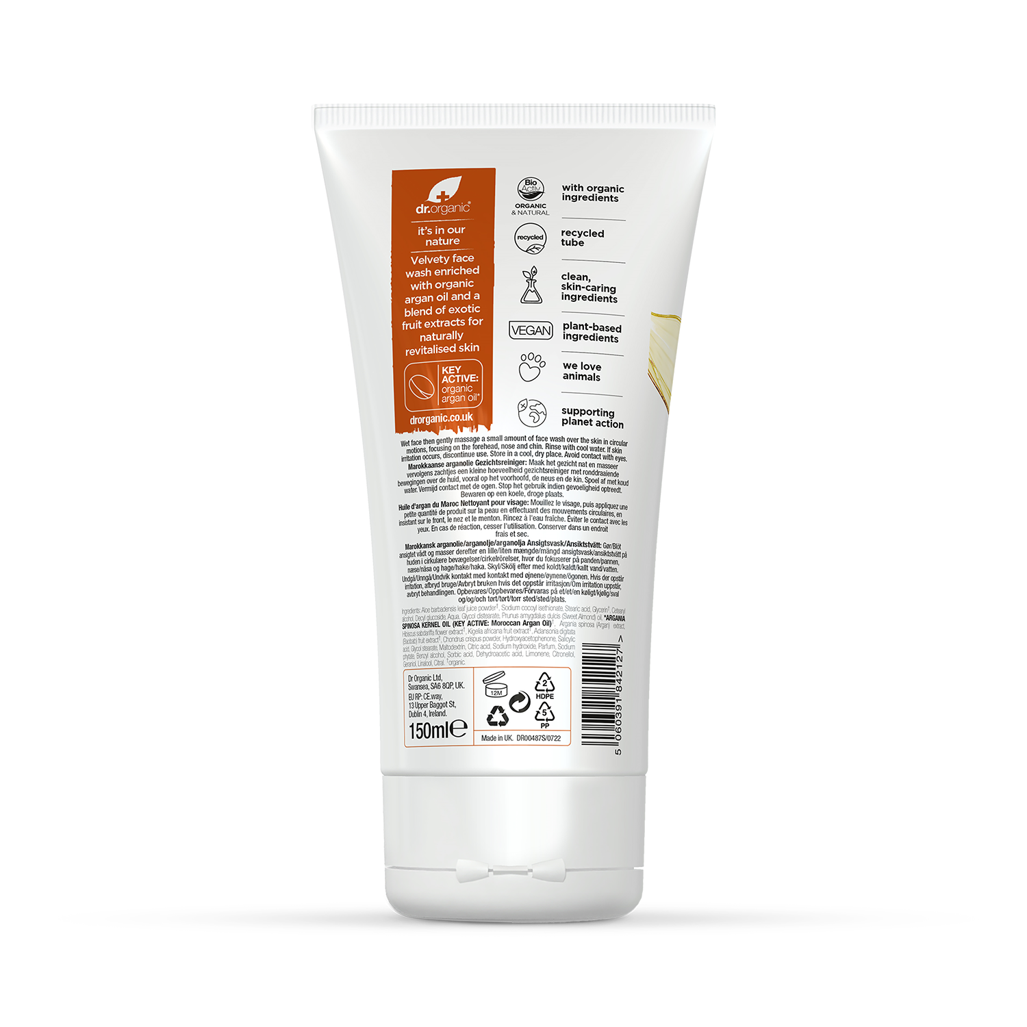 Dr Organic Manuka Honey Gentle Face Wash 150ml - McGrocer