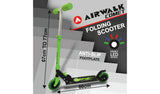Airwalk Comet Light Up Foldable 2 Wheel Scooter - Green - McGrocer