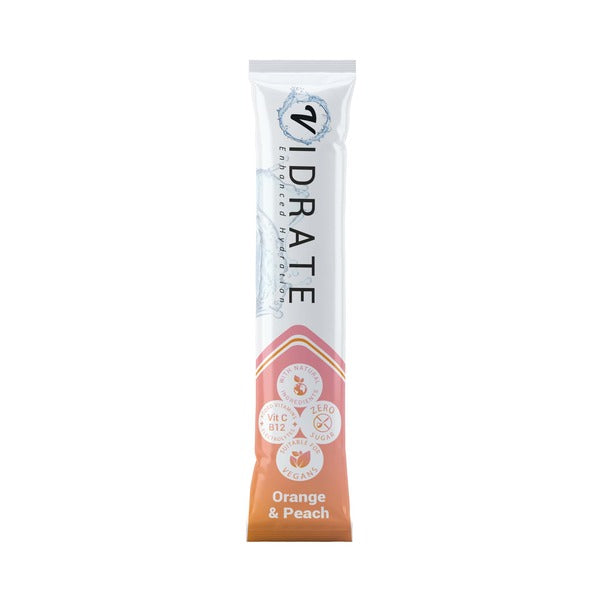ViDrate Zero Sugar Hydration Sachets Orange & Peach X 8 GOODS Superdrug   