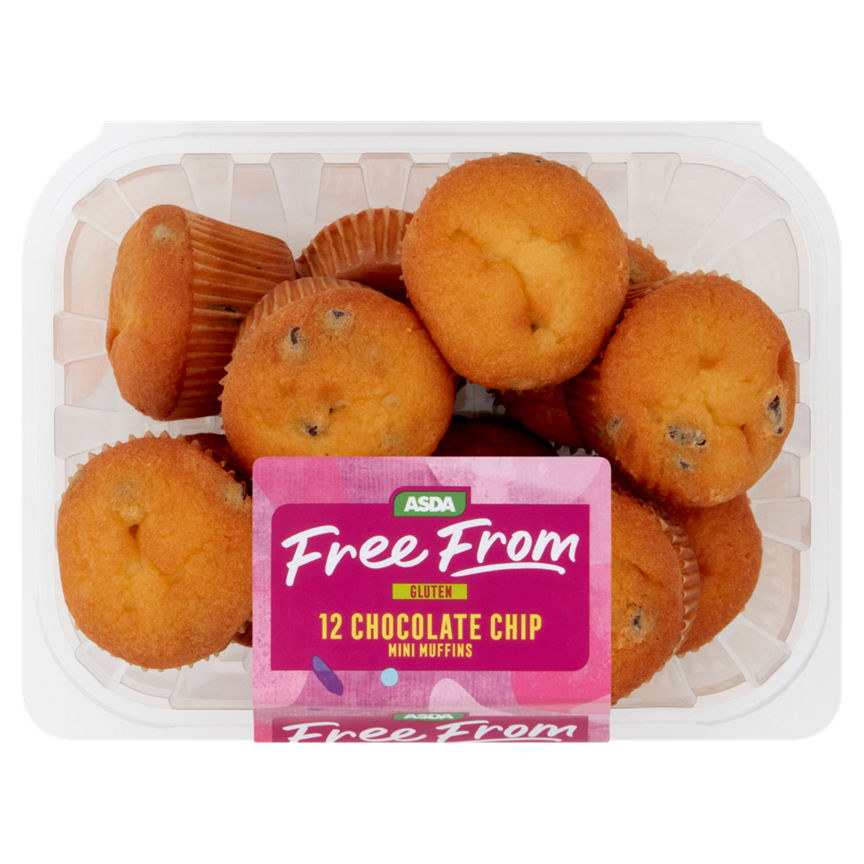 ASDA Free From 12 Chocolate Chip Mini Muffins - McGrocer
