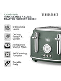 Tower Grey Renaissance 4-Scheiben-Toaster 