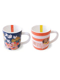 Joules Bright Side 2 Stapelbare Keramikbecher, 2 Designs