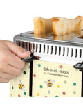 Russell Hobbs Creme Emma Bridgewater Bumble Bee Polka Dot 4-Scheiben-Toaster