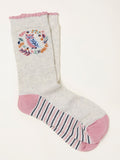 FatFace Navy Owl Socken in einer Tasse