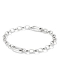 Thomas Sabo Armband mit versilberten Charms und Verbindungsgliedern