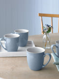 Denby 4-teiliges Kaffeetassen-Set „Blue Elements“