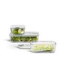 Mepal Nordic Sage Easyclip 'One Clip' 3-teiliges Glas-Vorratsdosen-Set