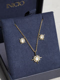Inicio Gold Cubic Zirconia Star Set Geschenkbox 