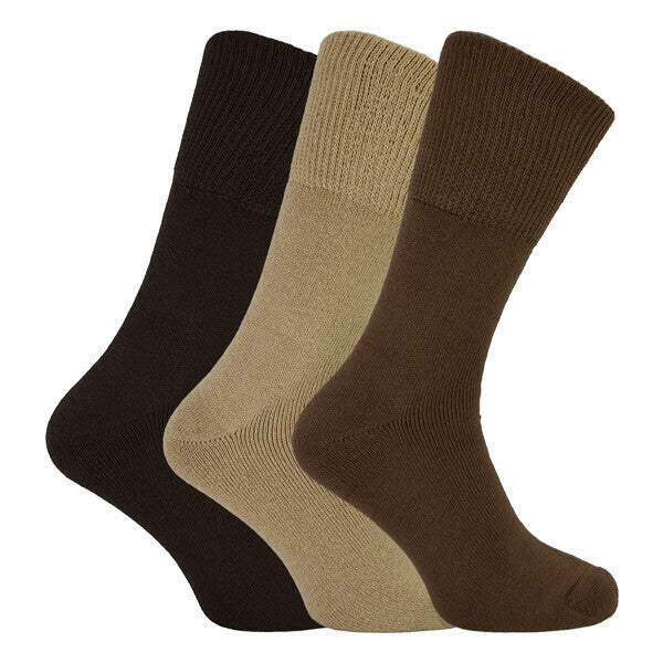 THMO Mens Thick Warm Bamboo Thermal Socks 6-11 UK GOODS Superdrug Brown  