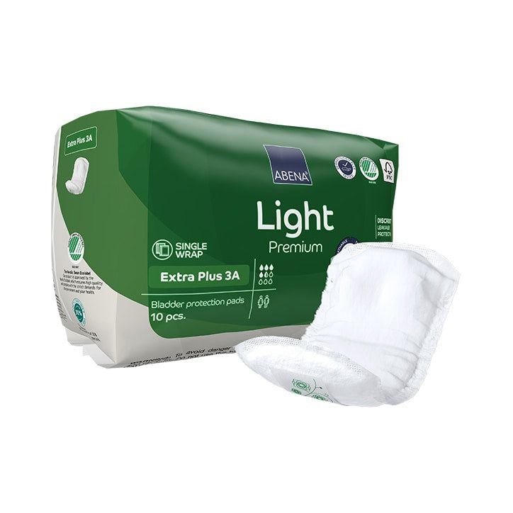 Abena Light Extra Plus 3A, 650ml Absorbency, 10 Incontinence Pads - McGrocer