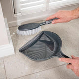 Addis ComfiGrip Metallic Graphite Large Dustpan & Brush Set - McGrocer