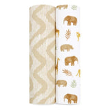 Aden+Anais essentials cotton muslin 2 pack swaddle blanket tanzania   2 per pack - McGrocer