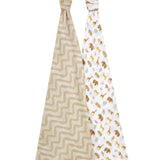 Aden+Anais essentials cotton muslin 2 pack swaddle blanket tanzania   2 per pack - McGrocer
