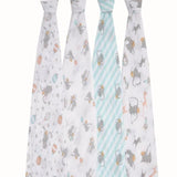 Aden + Anais Muslin Swaddle Blankets Dumbo   4 per pack - McGrocer