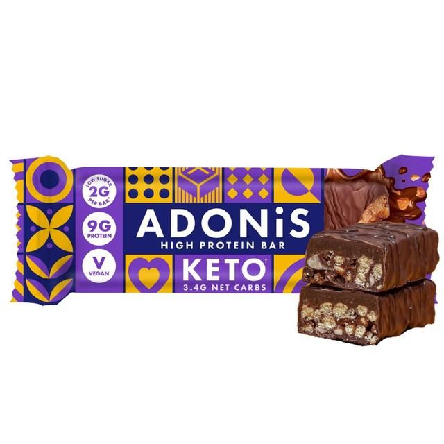 ADONiS Double Choc Crisp Keto Protein Bar   45g - McGrocer