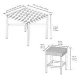 Agio Winlock 5 Piece Woven High Dining Set + Cover - McGrocer