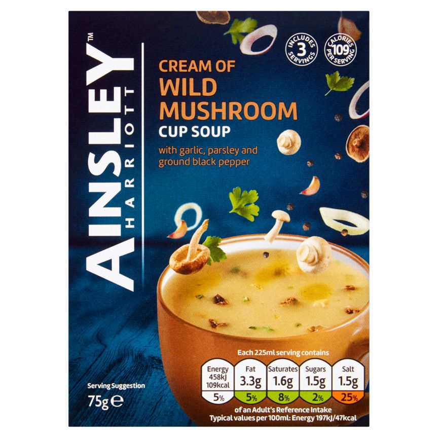 Ainsley Harriott Cream of Wild Mushroom Cup Soup - McGrocer