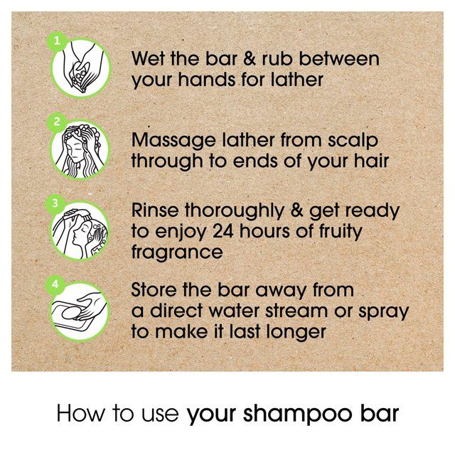 Alberto Balsam Juicy Green Apple Shampoo Bar   75g - McGrocer