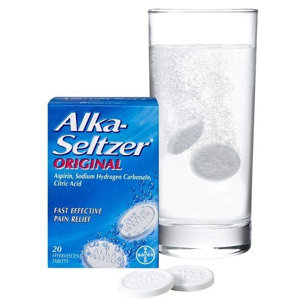 Alka Seltzer Original Fast Effective Pain Relief Effervescent 20 Tablets - McGrocer