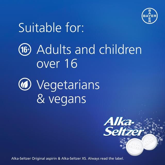 Alka Seltzer XS Extra Strong Pain Relief Effervescent Tablets   20 per pack - McGrocer
