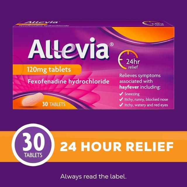 Allevia Hayfever Allergy Relief Tablets Fexofenadine   30 per pack - McGrocer