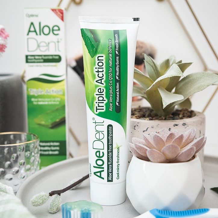 Aloe Dent Triple Action Aloe Vera Toothpaste with Co Q10 100ml - McGrocer