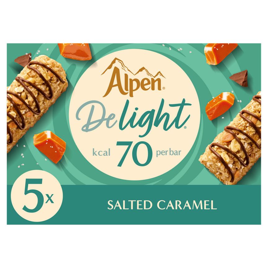 Alpen Delight 5 Salted Caramel Bars 95g - McGrocer