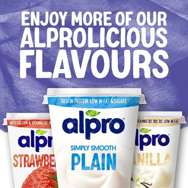 Alpro Raspberry-Cranberry & Blackberry Yoghurt Alternative   4 x 125g - McGrocer