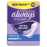 Always Discreet Incontinence Pads Long Plus   16 per pack - McGrocer
