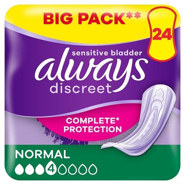 Always Discreet Incontinence Pads Normal 24 - McGrocer
