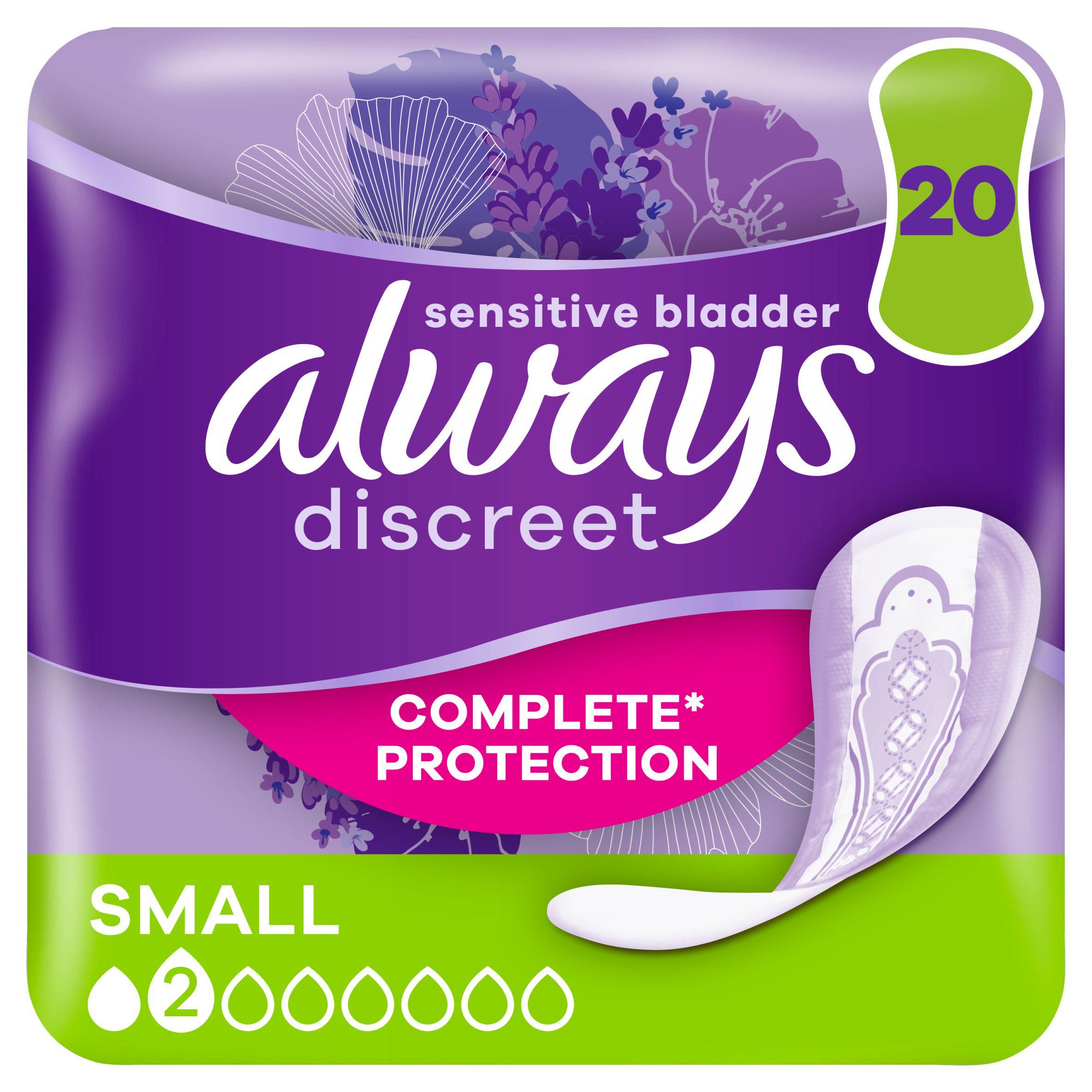Always Discreet Women Small Incontinence Pads x20 - McGrocer