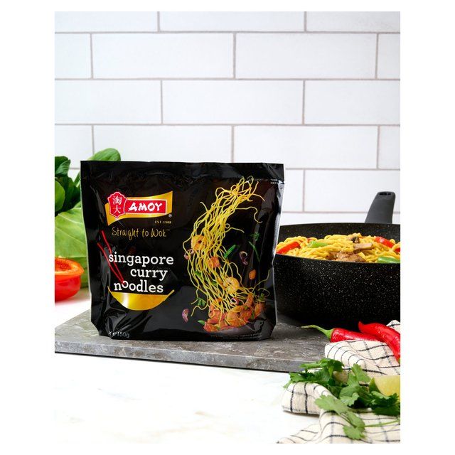 Amoy Straight To Wok Singapore Noodles   2 x 150g - McGrocer