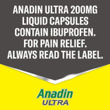 Anadin Ultra Ibuprofen Fast Acting Pain Relief Liquid Capsules   16 per pack - McGrocer
