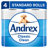 Andrex Classic Clean Toilet Tissue, 4 Rolls - McGrocer