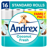 Andrex Coconut Fresh 16 Toilet Rolls - McGrocer