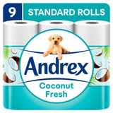 Andrex Coconut Fresh Toilet Tissue, 9 Rolls - McGrocer