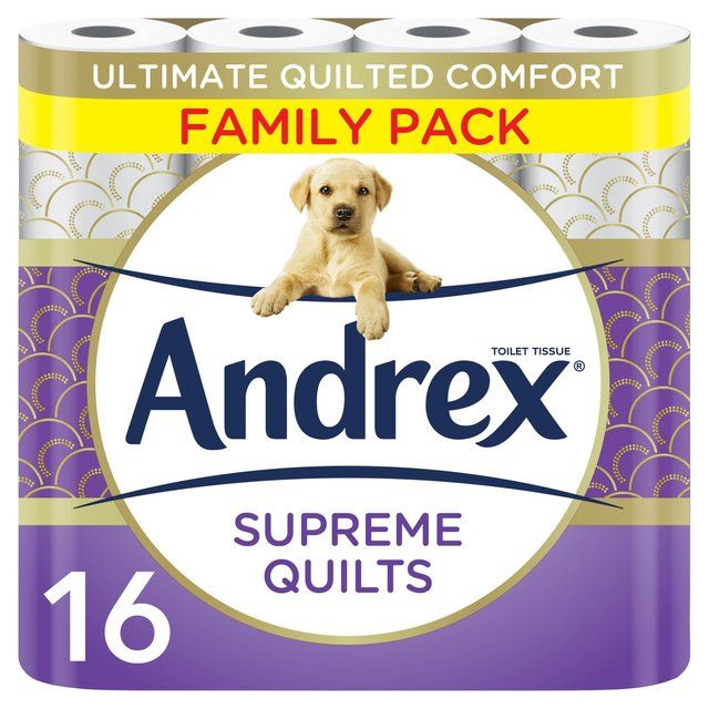 Andrex Supreme Quilts Toilet Roll   16 per pack - McGrocer