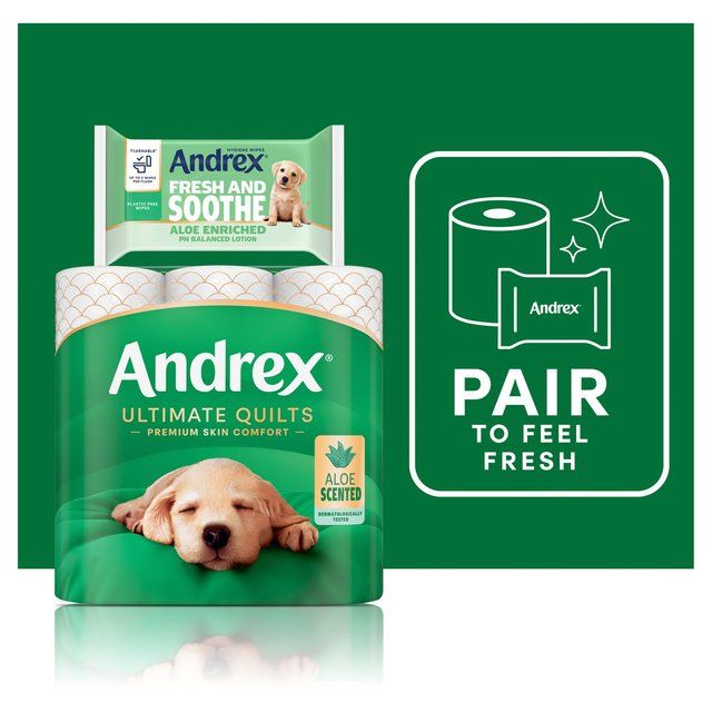 Andrex Ultimate Quilts + Aloe Vera   9 per pack - McGrocer