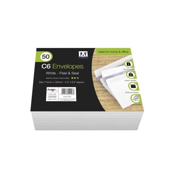 Anker C6 Envelopes (Pack of 50) (11.4 x 16.2cm) - McGrocer
