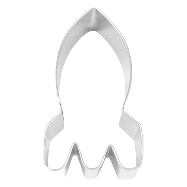 Anniversary House Space Rocket Tin-Plated Cookie Cutter - McGrocer