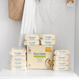 Aqua Wipes 100% Biodegradable Baby Wipes Jumbo Pack   12 x 64 per pack - McGrocer