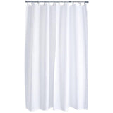 Aqualona Polyester White Shower Curtain XL 180 x 200cm - McGrocer