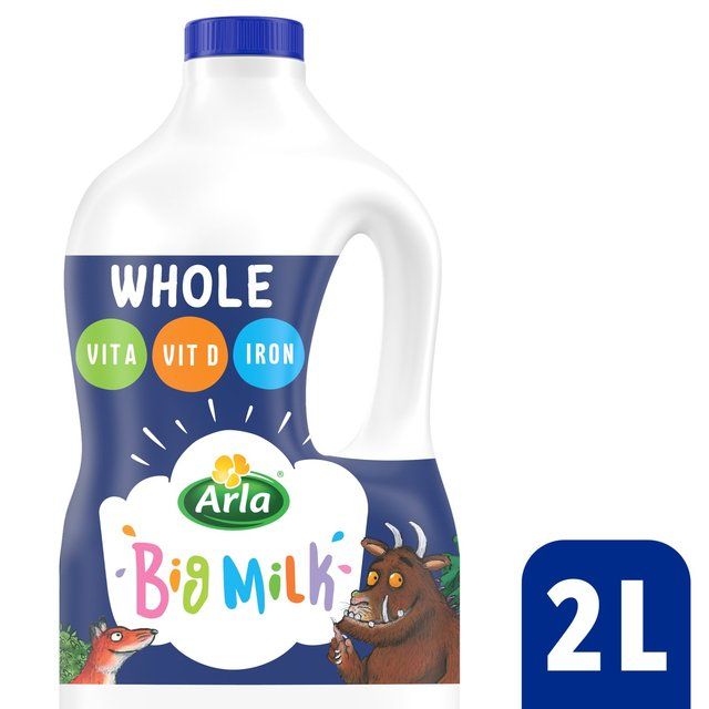Arla Big Milk Fresh Whole Milk Vitamin Enriched for kids 1+   2L - McGrocer