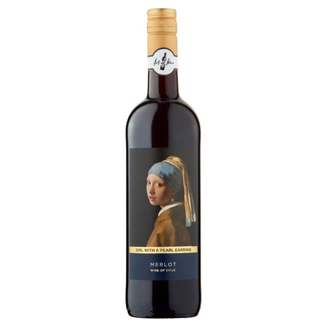 Art of Wine Girl with a Pearl Earring Merlot   75cl - McGrocer