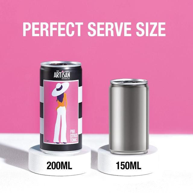 Artisan Drinks Co. Pink Citrus Tonic Cans   6 x 200ml - McGrocer