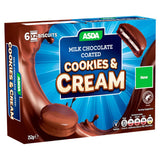 ASDA 12 Milk Chocolate Coated Cookies & Cream 252g - McGrocer